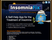 Tablet Screenshot of insomniafix.com